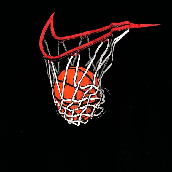 Nike Black & Orange Basketball Graphic Tee | Regular Size L - Picture 2 of 6